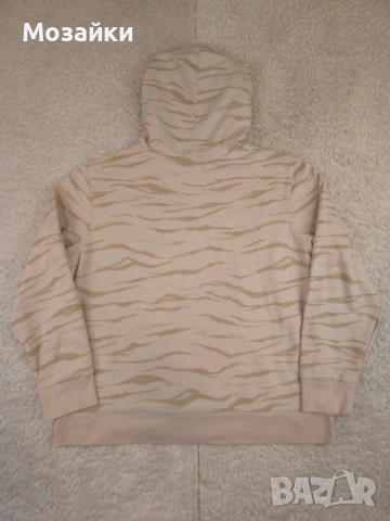 GAP Дамска качулка с бежов принт на животни и лого Arch Logo French Terry - размер L, снимка 9 - Суичъри - 53595674