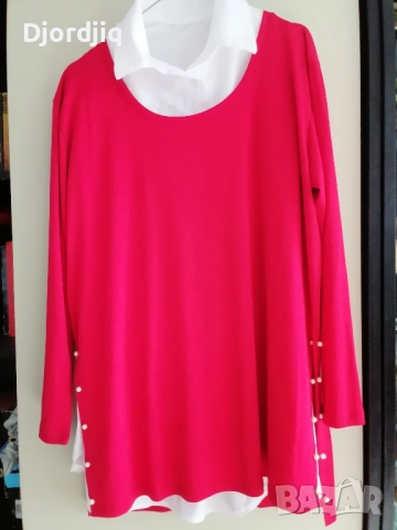 Дамски блузи ХЛ нови!! , снимка 3 - Блузи с дълъг ръкав и пуловери - 52419077