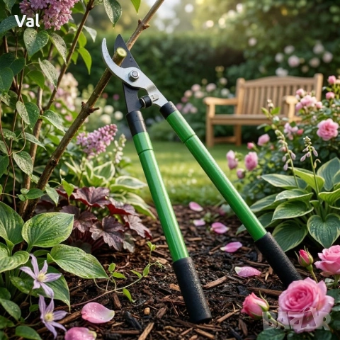 Професионална телескопична градинска ножица за клони, 68 см, HCS стомана с тефлоново покритие