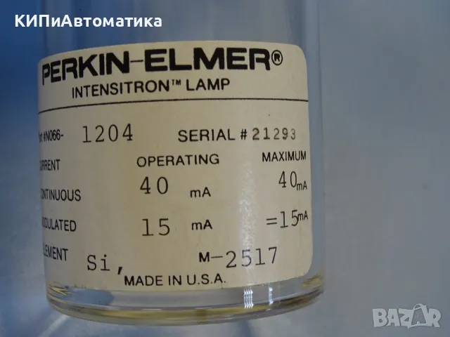 лампа със сух катод Perkin-Elmer 1204 Intensitron Lamp, снимка 4 - Резервни части за машини - 49283552