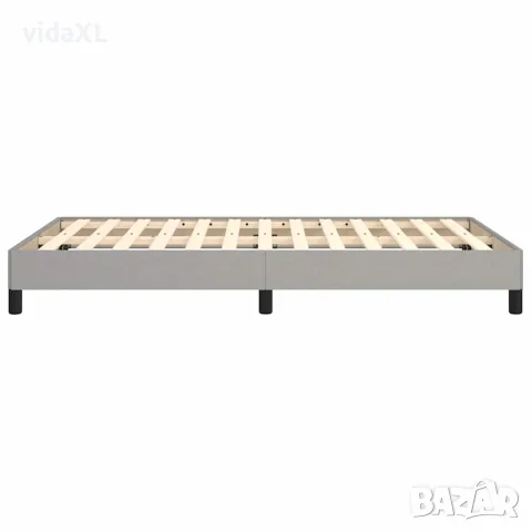 vidaXL Рамка за легло без матрак, светлосива, 120x200 см, плат, снимка 6 - Спални и легла - 56147225