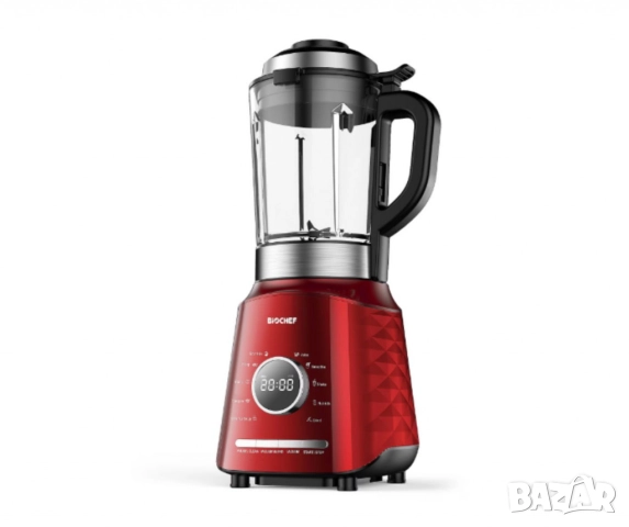 Вакуумен блендер и уред за приготвяне на супи Aurora - черен, червен, снимка 10 - Друга електроника - 52040618