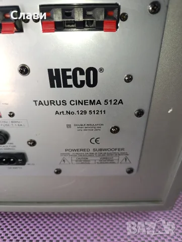 Активен субуфер HECO-512A , снимка 2 - Тонколони - 55966365