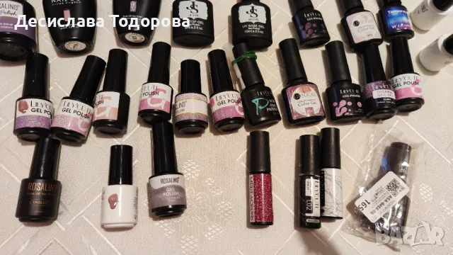 Комплект лакове, бази, лакове, топ лакове и uv лампа за гел лак, снимка 9 - Продукти за маникюр - 47700705
