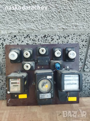 Ел.табло от гетинакс действащо до последно за къща с електромери и предпазители бушони, снимка 5 - Други - 39292721