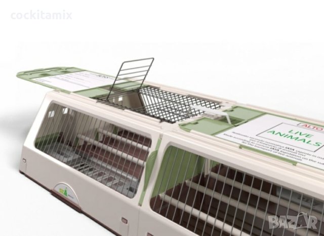 Транспортна клетка подходяща за самолет съобразена с разпоредбите на IATA за превоз на живи животни