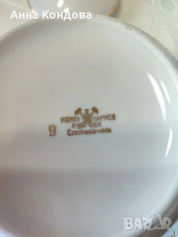 Чехословашки порцеланов сервиз за чай , снимка 2 - Сервизи - 53681387