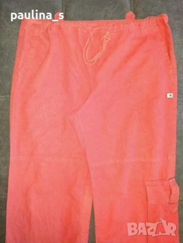 Два различни броя / Дънкови панталони с широки крачоли и червен карго , снимка 11 - Дънки - 26358844