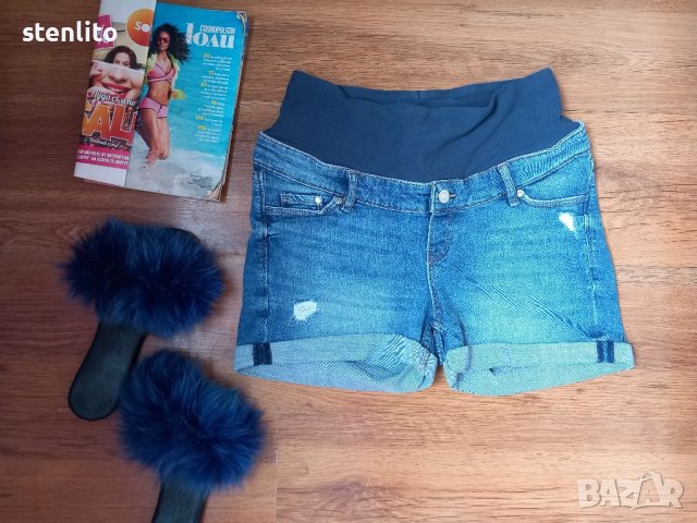 Къси дънки за бременни H&M размер S, снимка 1