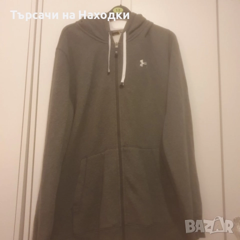 Under Armour Мъжки суичър с Качулка и Пълен Цип - Размер XL - Добро Състояние, снимка 4 - Суичъри - 52634425