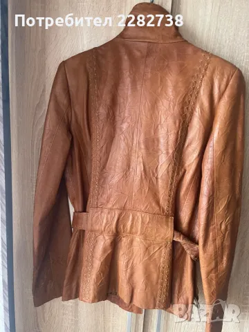 Дамско кожено яке агнешка кожа, снимка 4 - Якета - 48651017