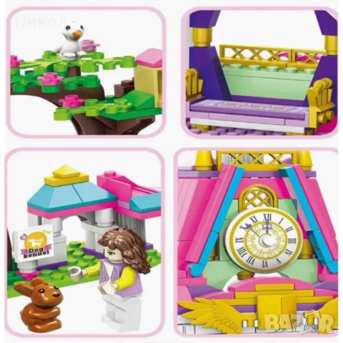 Конструктор Замък на принцеса - 687 елемента, снимка 6 - Конструктори - 53431469