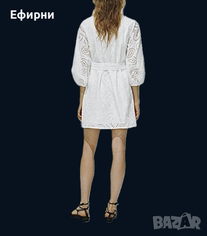 Бяла рокля дантела, Бяла рокля, Елегантна рокля, снимка 4 - Рокли - 51310155