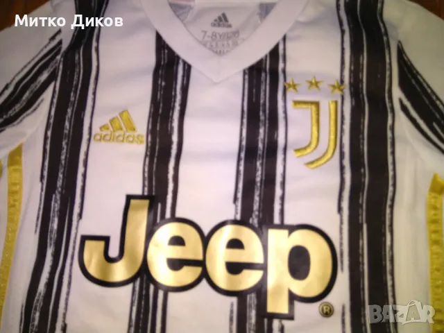 Футболна тениска на Ювентус отлична маркова на Адидас  дете 7-8г 128см , снимка 2 - Футбол - 47307591