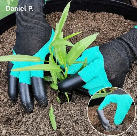 Водоустойчиви градински ръкавици с остри нокти за копане и засаждане. , снимка 1