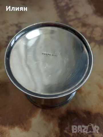 Сребърна чаша, снимка 7 - Антикварни и старинни предмети - 46486228