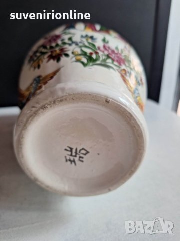 стара ваза китайски порцелан с печат, снимка 3 - Вази - 40642852