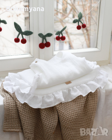 Babyly ленено чувалче 70 см 2 тог – бяло