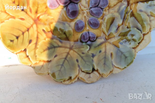 Френска чиния за стена мажолика, снимка 4 - Колекции - 39920784