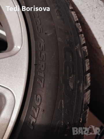 Зимни гуми225 55 17 с джанти за Ауди, снимка 6 - Гуми и джанти - 52107812