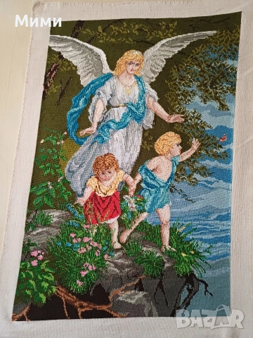 Хоблен"Ангел - пазител", снимка 2 - Гоблени - 53744849