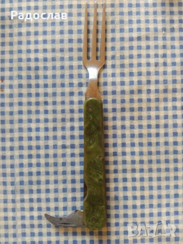 стара сгъваема вилица и отварачка , снимка 4 - Прибори за хранене, готвене и сервиране - 53814310