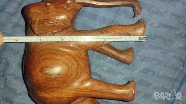 Дървено слонче за късмет, снимка 4 - Антикварни и старинни предмети - 41351604
