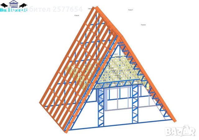 Къща,Бунгало,Преместваема къща,Сглобяеми къщи,Модулни,Жилищни-38м², снимка 1