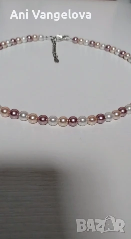 Колие с перли от седеф, снимка 4 - Колиета, медальони, синджири - 51153133