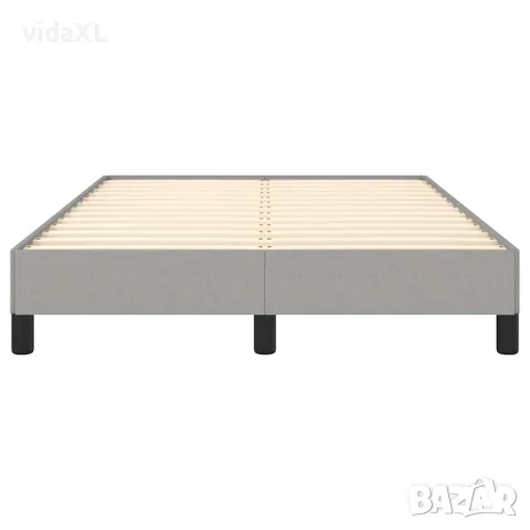 vidaXL Рамка за легло без матрак, светлосива, 120x200 см, плат, снимка 5 - Спални и легла - 56147225