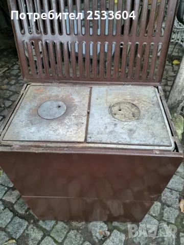Печка на твърдо гориво(Чудо) с две кофи 