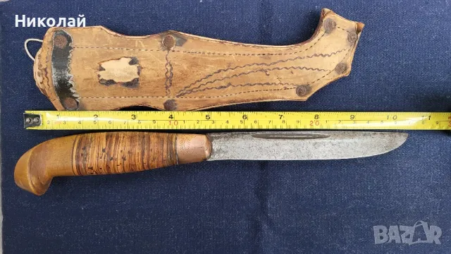 Финка, скандинавски нож , снимка 9 - Антикварни и старинни предмети - 50305415