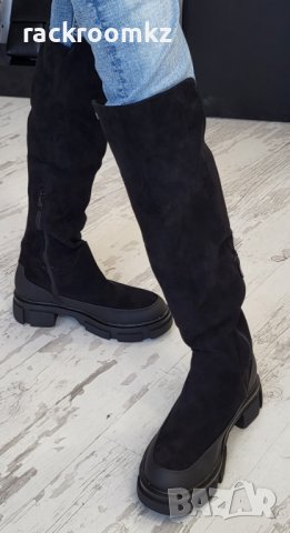 ЗИМНА ПРОМОЦИЯ -20% на Модни дамски ботуши малко под коляното , снимка 3 - Дамски ботуши - 38998679
