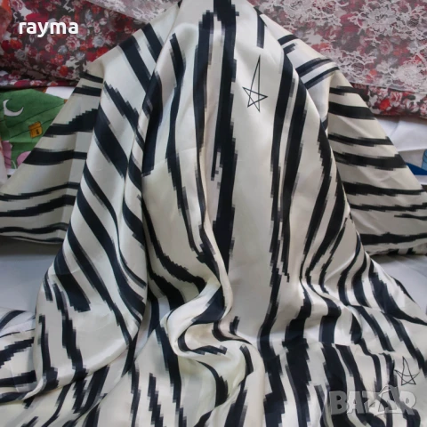 Плат Rick Owens вискоза принт зебра, снимка 5 - Панталони - 51138430