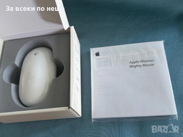 Мишка Apple Wireless Mighty Mouse A1197 + кутия, снимка 1