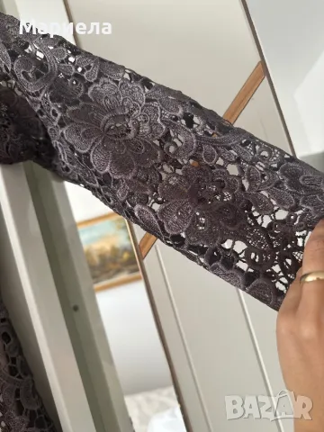 Официална дантелена рокля XL, снимка 4 - Рокли - 47291640