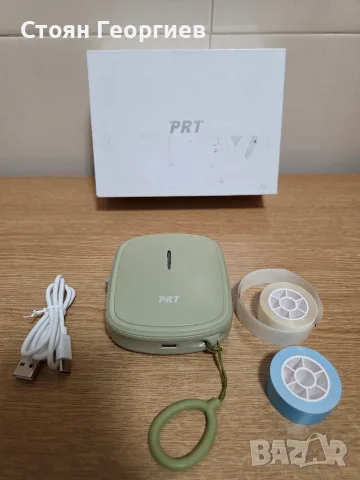 Чисто нов преносим Bluetooth термопринтер за етикети PRT Qutie. Използва термична технология 