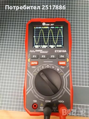 TOOLTOP ET2010A 2 в 1 Цифров осцилоскоп Мултицет 1MHz 2.5MSps, снимка 2 - Друга електроника - 51756713