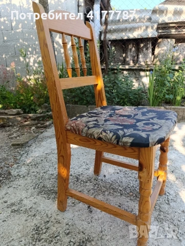 Тапицирани столове от чам, снимка 2 - Столове - 51040781