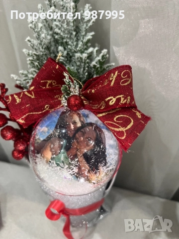 Коледна топка със снимка