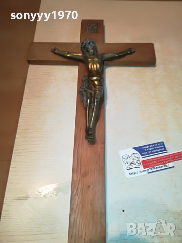 КРЪСТ ГОЛЯМ С ХРИСТОС 50Х30СМ ВНОС ГЕРМАНИЯ L2603230905, снимка 13 - Антикварни и старинни предмети - 40137164