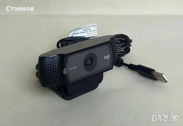 Уеб камера Logitech HD Pro Webcam C920, Full HD (1920x1080@30fps), стерео микрофони, USB, снимка 2 - Клавиатури и мишки - 55741984
