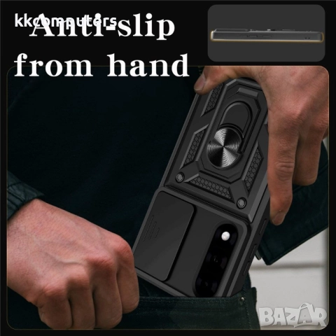 Калъф за OnePlus Nord 5 5G / OnePlus Ace 5 Ultra 5G с Плъзгащ Капак за Камера & Държач | Военна Защи, снимка 14 - Калъфи, кейсове - 51921402