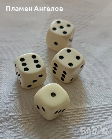 Комплект от 4 броя зарчета малки или средни, снимка 4 - Настолни игри - 53615387