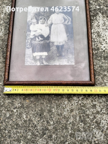 Стара рамка със снимка, снимка 2 - Антикварни и старинни предмети - 53858623