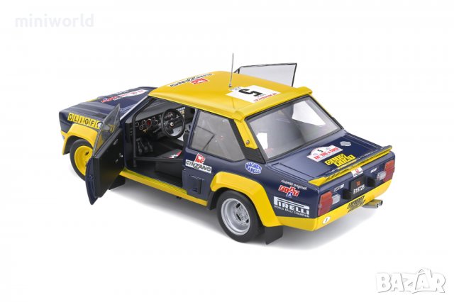 FIAT 131 Abarth Rallye Tour de Corse 1977 B.Darniche - мащаб 1:18 на Solido моделът е нов в кутия, снимка 7 - Колекции - 39143012