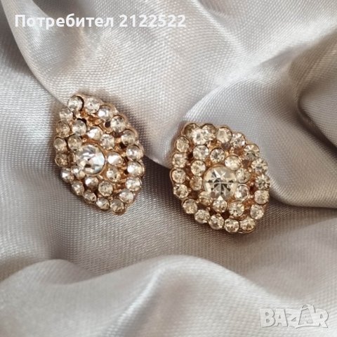 Обеци на клипс, снимка 12 - Обеци - 40874930