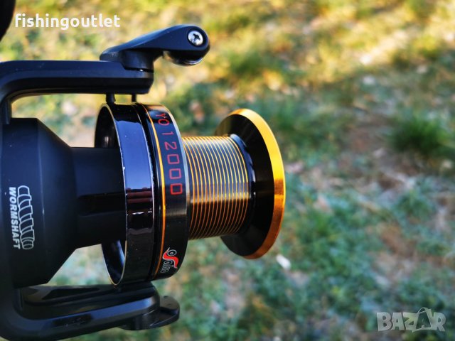 Три шарански макари с червячна предавка размер 12000. Нови !, снимка 5 - Макари - 39088150