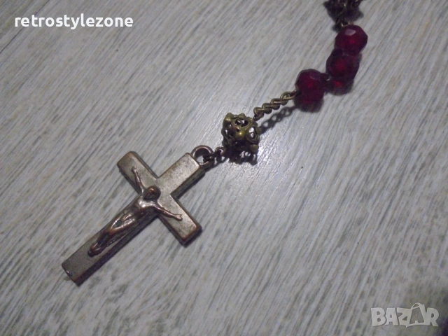 № 8412 Стара молитвена броеница / розарий /  , снимка 3 - Други ценни предмети - 52885241