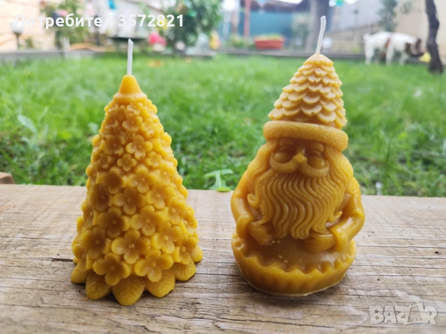 Ръчно изработени свещи от чист пчелен восък., снимка 3 - Декорация за дома - 50923127